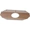 Ekena Millwork Chrysler Wood Fretwork Pierced Ceiling Medallion, Walnut, 38"W x 19"H x 10"ID x 3/8"T CMWP38X19X0375CSWA - alternate 2
